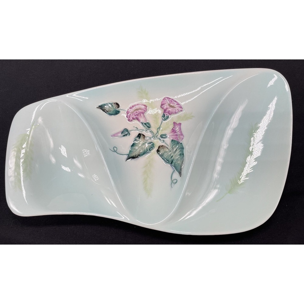 Carlton Ware Mid-Century Australian Design 3 Part Footed Serving Tray Vintage